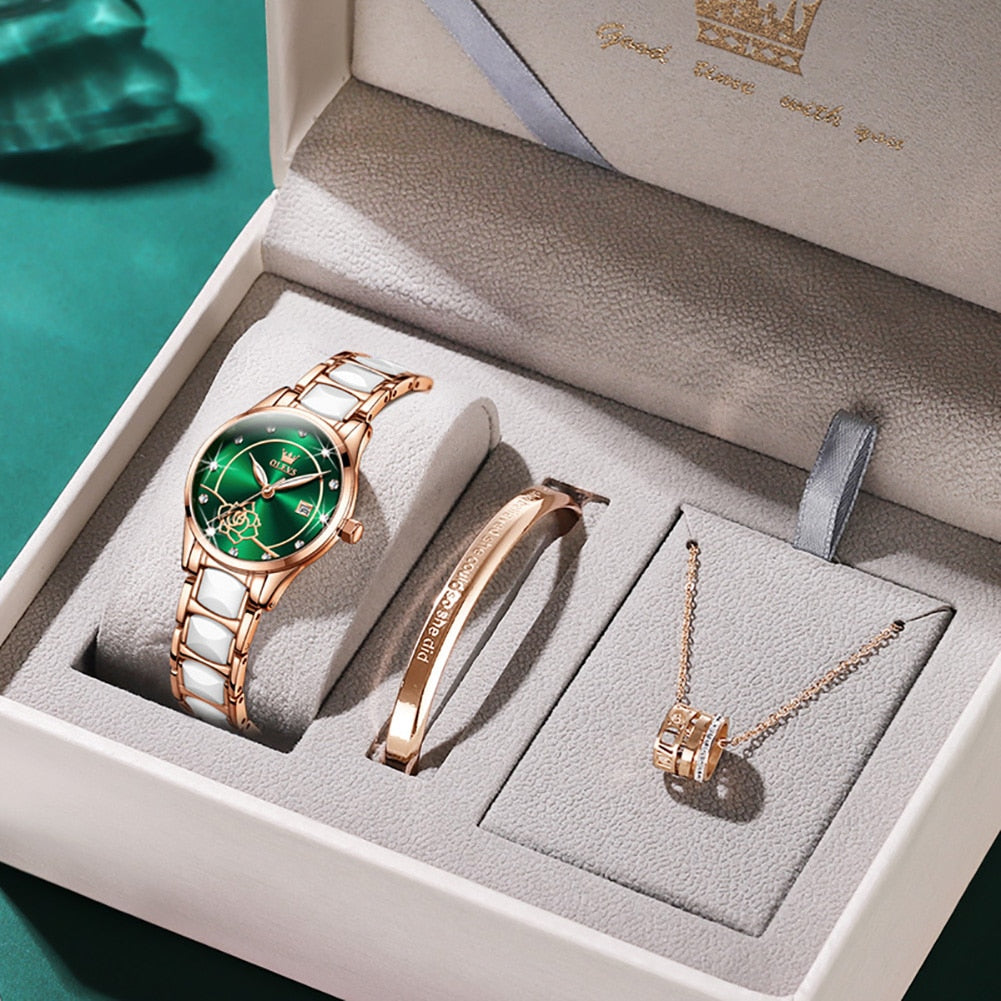 Luxury Quartz Watch Japan Movement 30M Waterproof 27MM Dial for Women