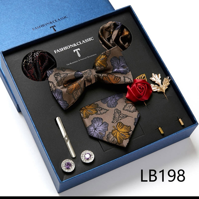 Luxury Silk Tie Set Gift Box for Men
