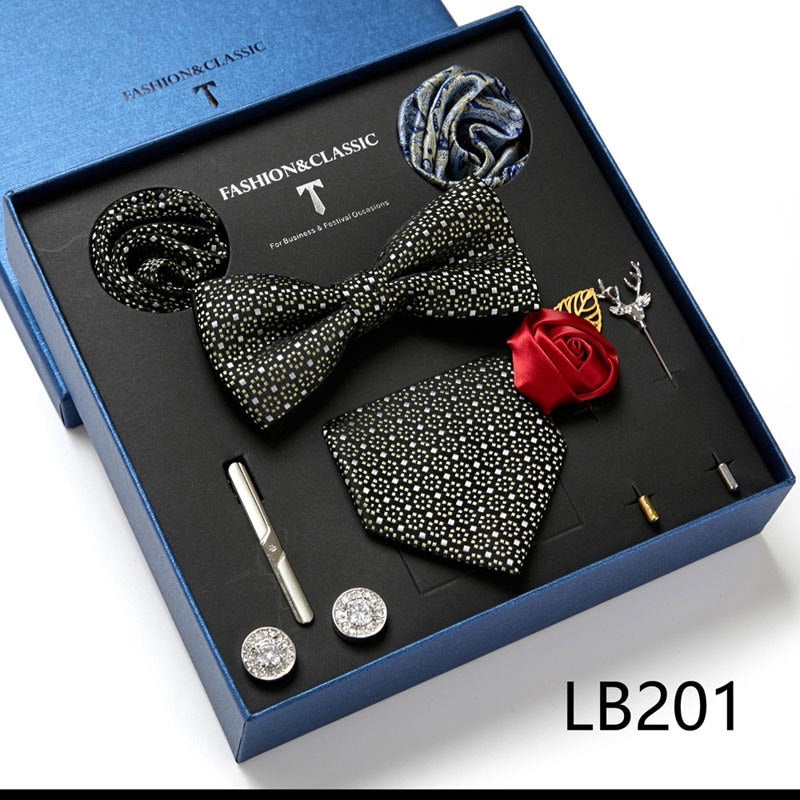 Luxury Silk Tie Set Gift Box for Men