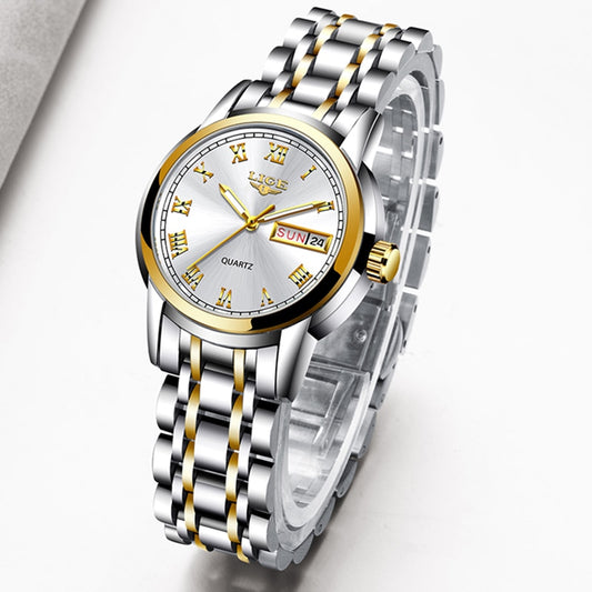 Fashion Gold Creative Steel Waterproof Bracelet Watch for Women