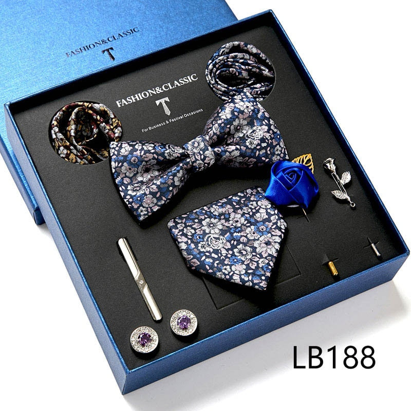 Luxury Silk Tie Set Gift Box for Men