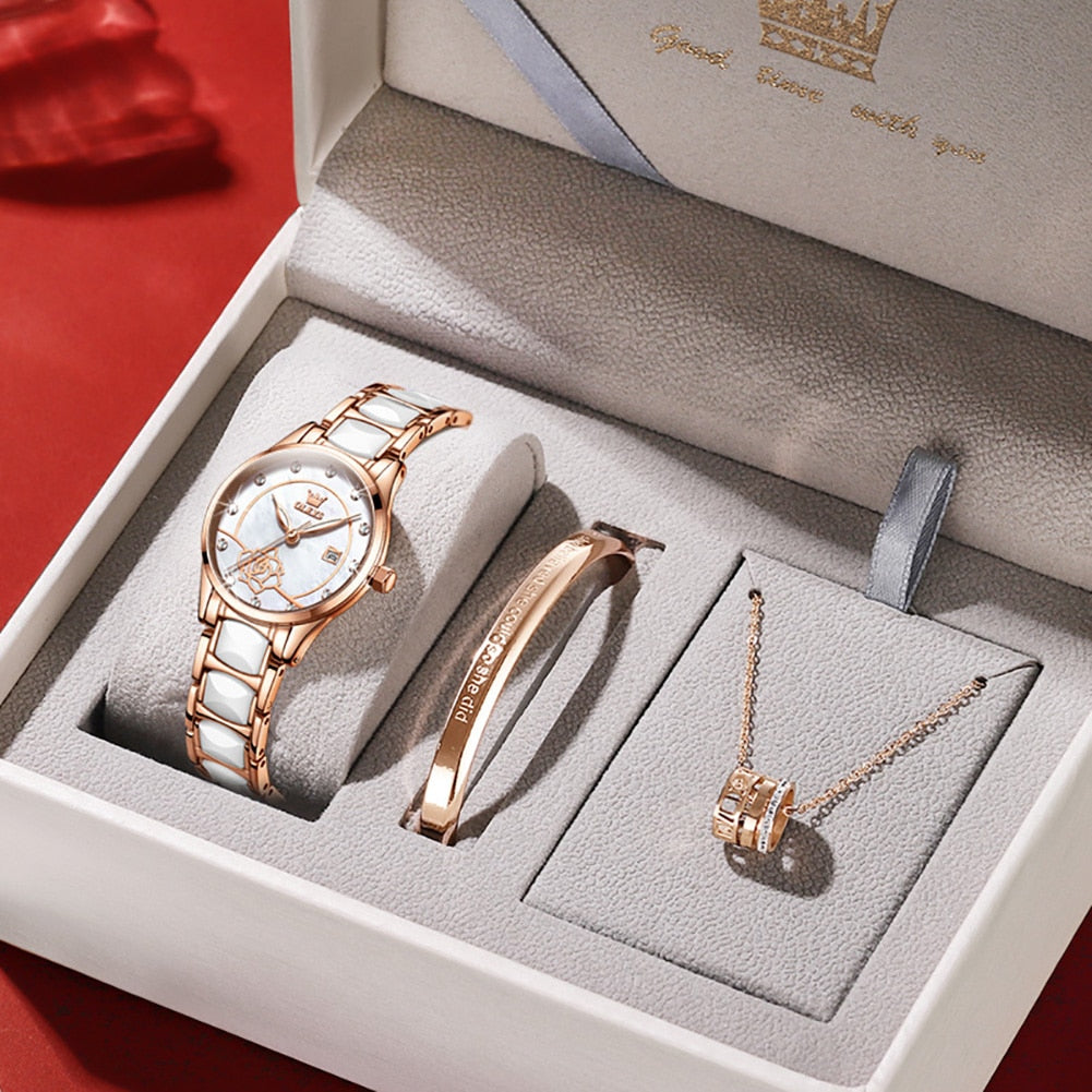 Luxury Quartz Watch Japan Movement 30M Waterproof 27MM Dial for Women