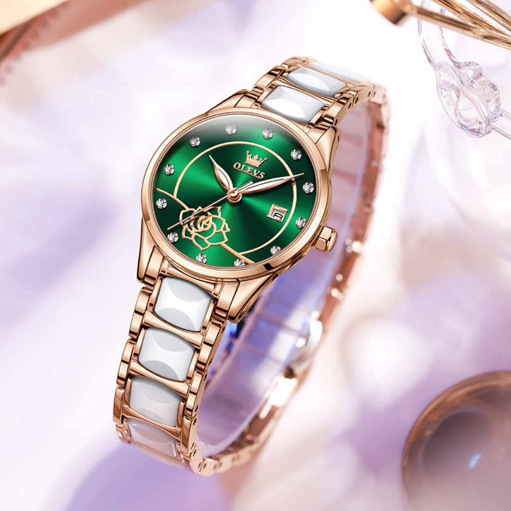 Luxury Quartz Watch Japan Movement 30M Waterproof 27MM Dial for Women