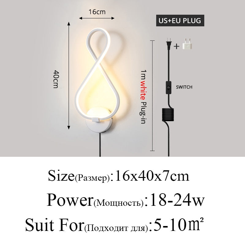 Modern Minimalist Wall LED Indoor Lamps