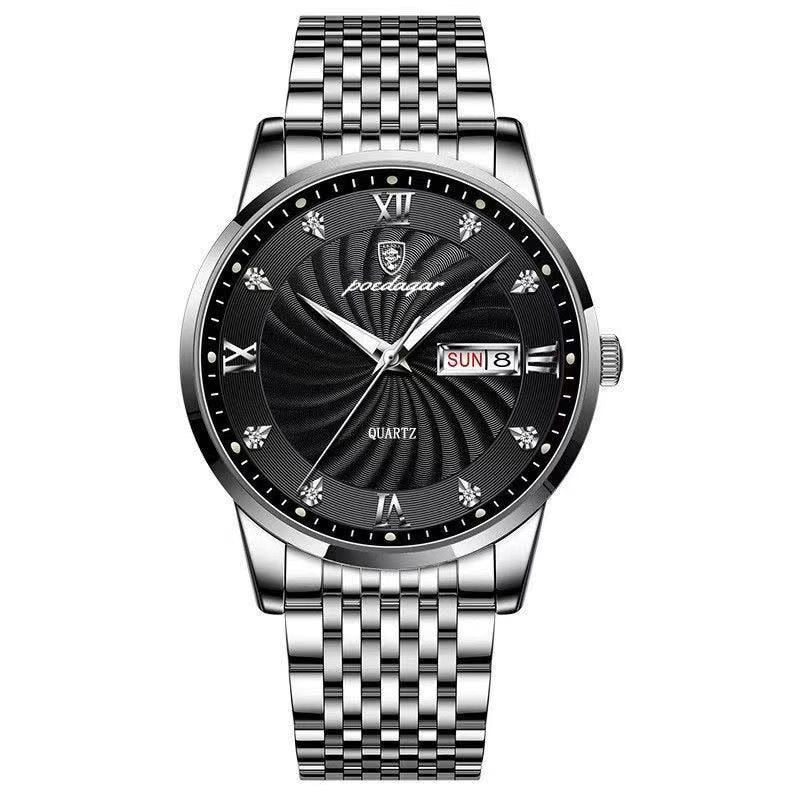 Top Quality Luxury Stainless Steel Waterproof Luminous Watch for Men