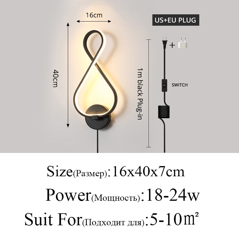 Modern Minimalist Wall LED Indoor Lamps