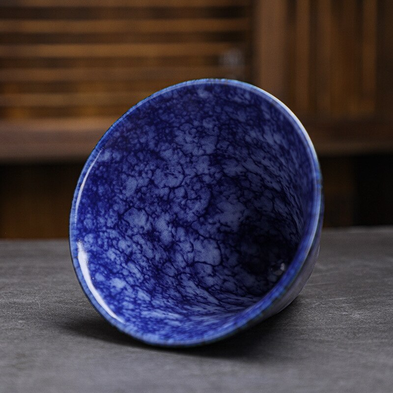 Creative Stylish Ceramic Coffee Cup / Rough Pottery Tea Cup / Japanese Latte Pull Flower Porcelain Cup