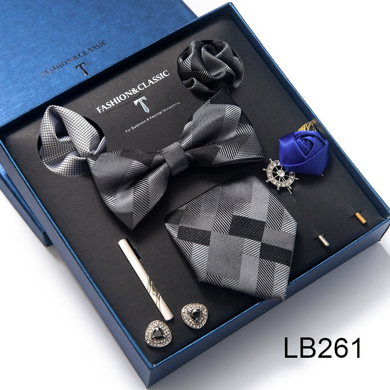 Luxury Silk Tie Set Gift Box for Men