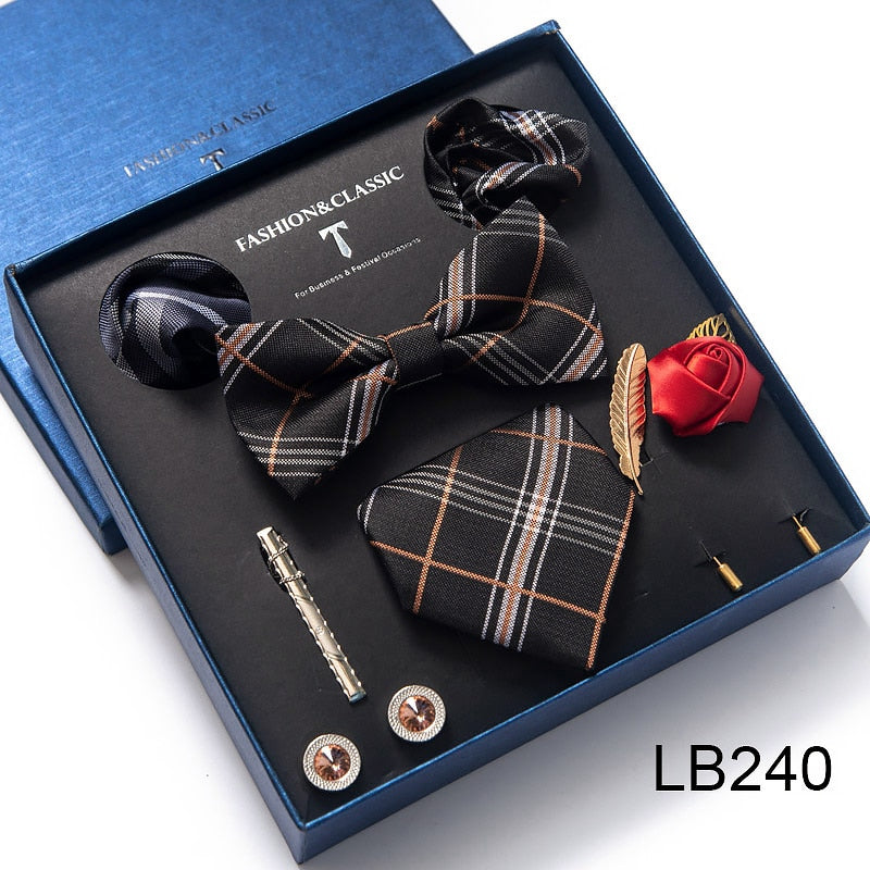 Luxury Silk Tie Set Gift Box for Men