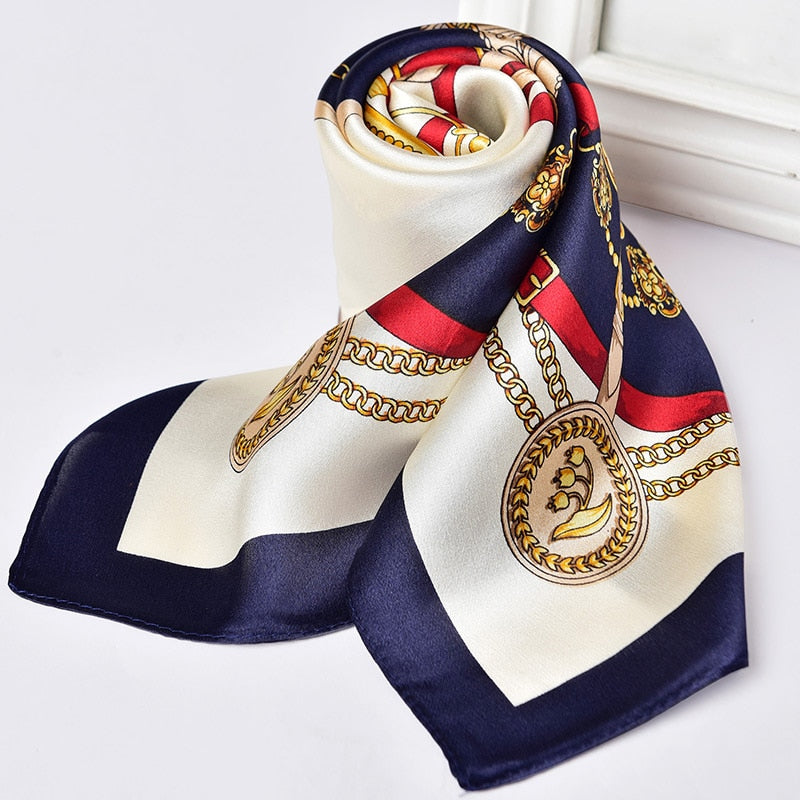 100% Natural Silk Scarf for Women 65x65cm