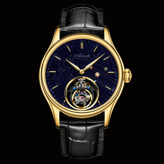 Tourbillon Mechanical Sapphire Watch for Men / Top Luxury Star Sky Business Watch for Men