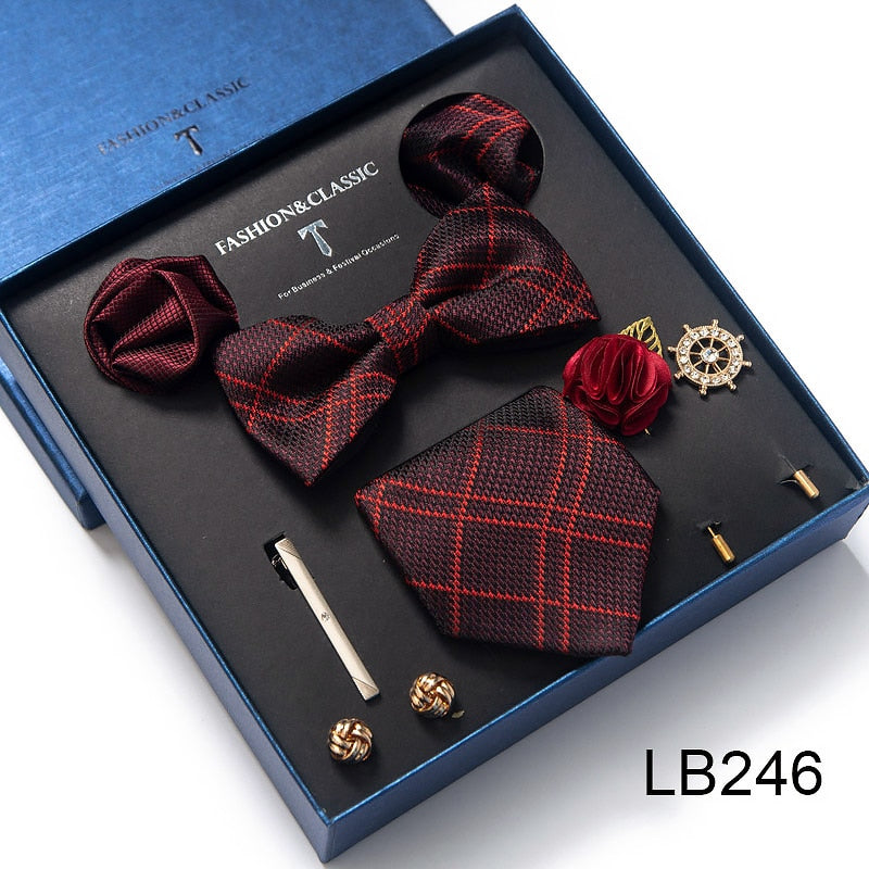 Luxury Silk Tie Set Gift Box for Men