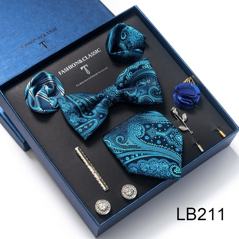 Luxury Silk Tie Set Gift Box for Men