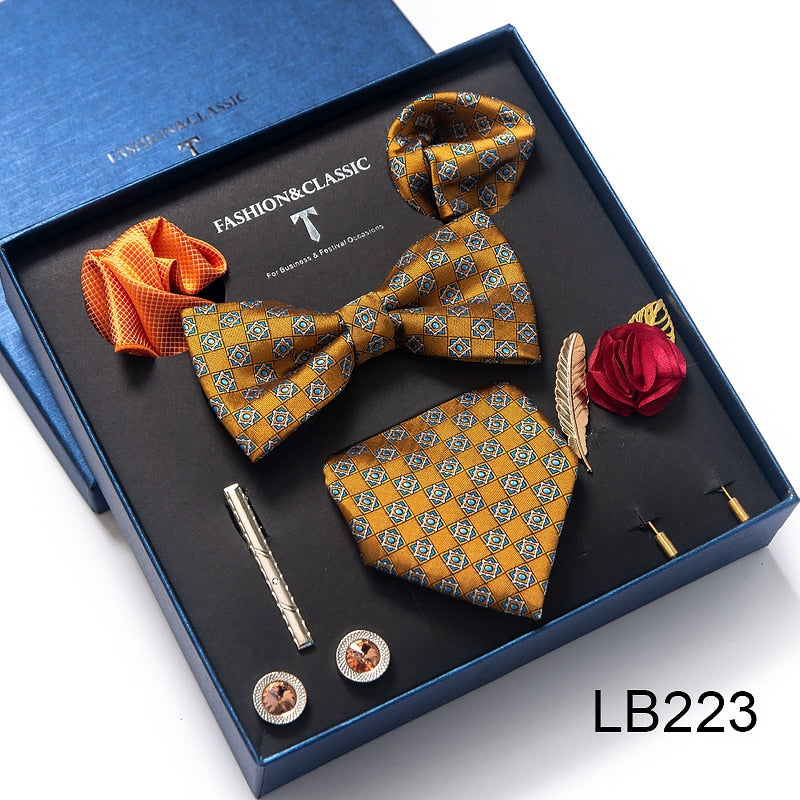 Luxury Silk Tie Set Gift Box for Men