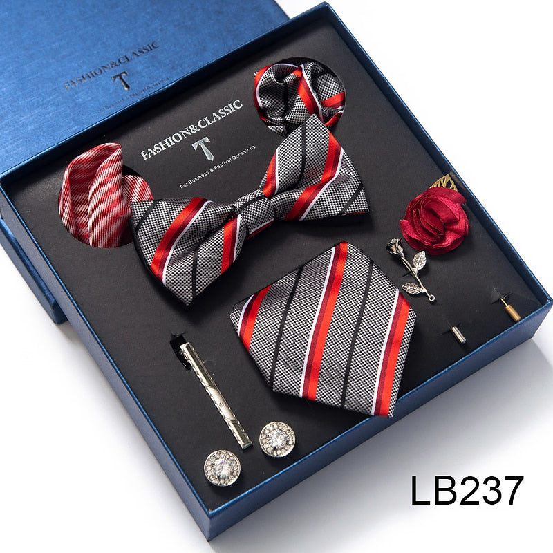 Luxury Silk Tie Set Gift Box for Men