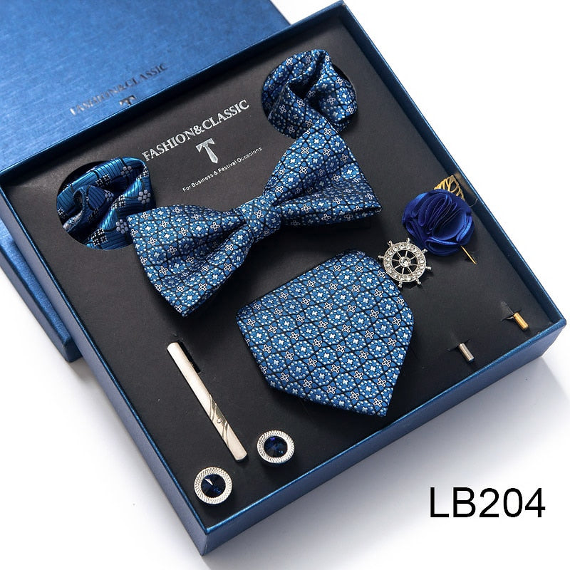 Luxury Silk Tie Set Gift Box for Men
