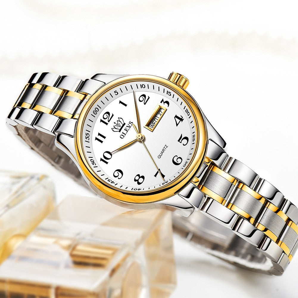 Original Luxury  Waterproof Stainless Steel Quartz Watch for Women