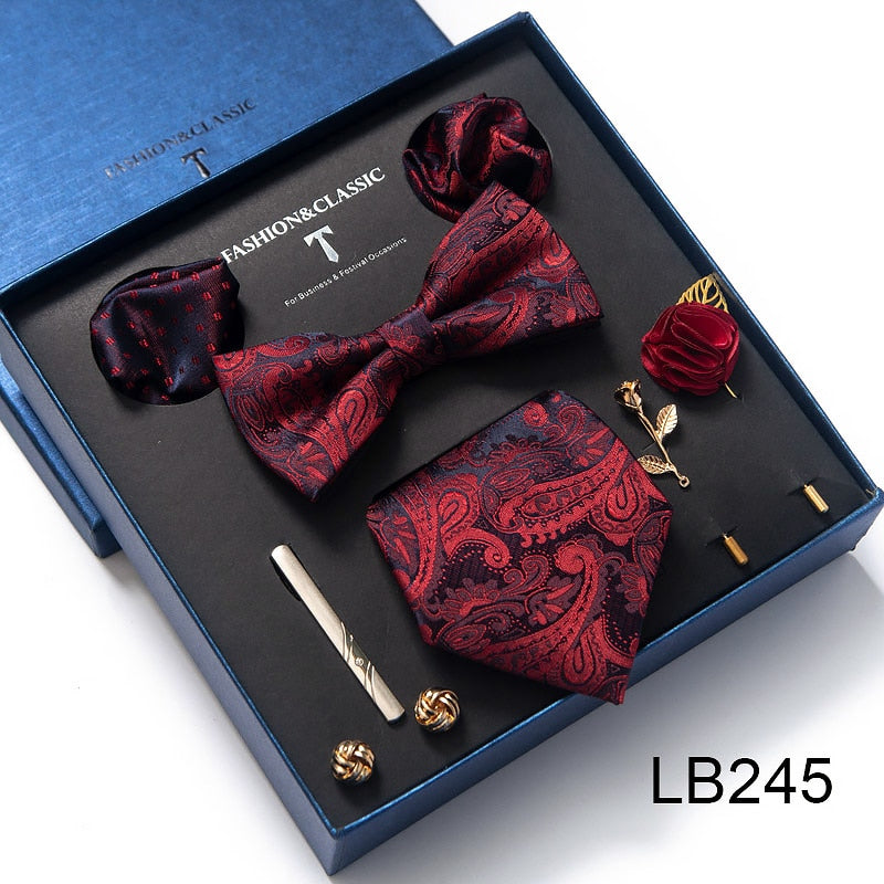 Luxury Silk Tie Set Gift Box for Men